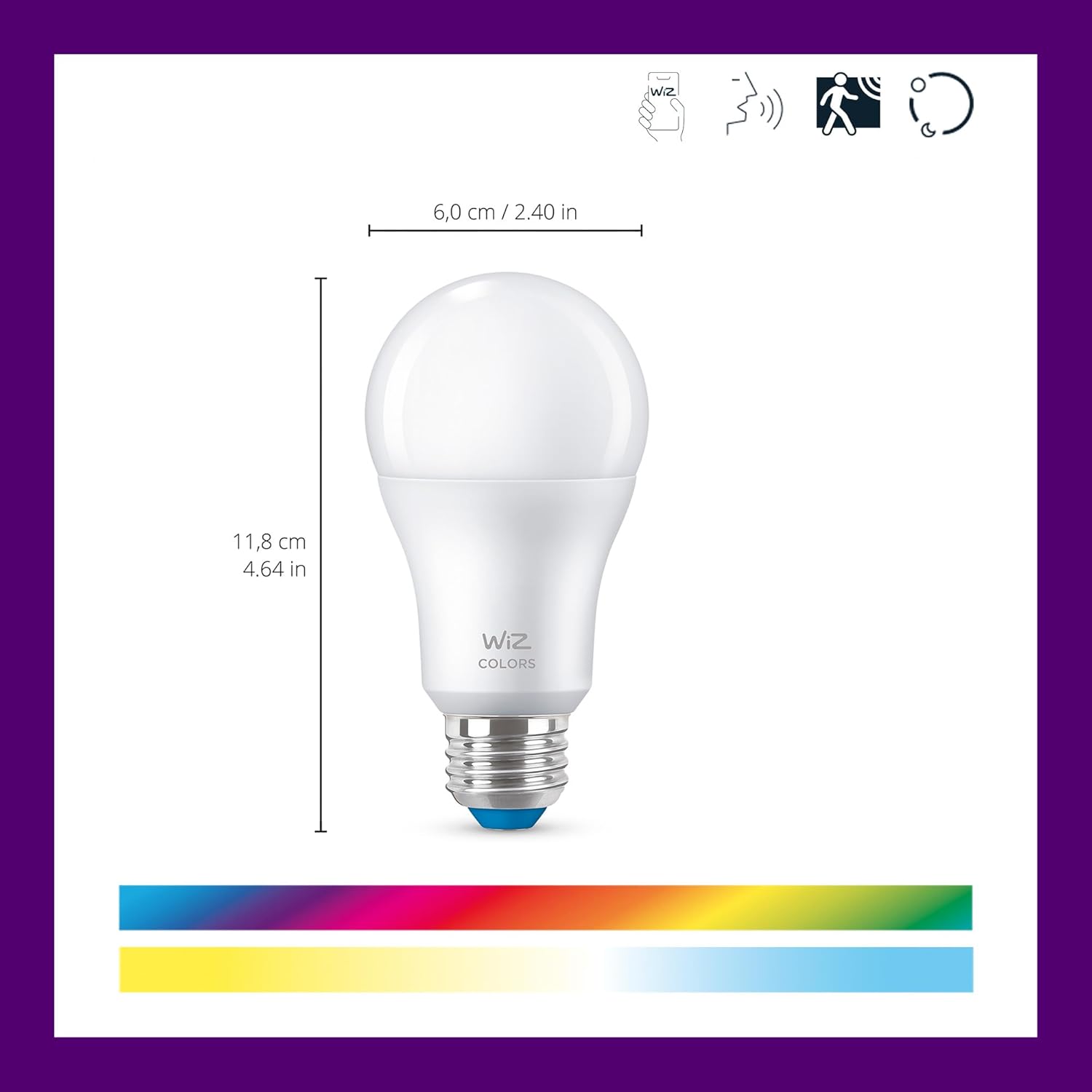 WIZ PRO A60 E27 TW 8W 230V