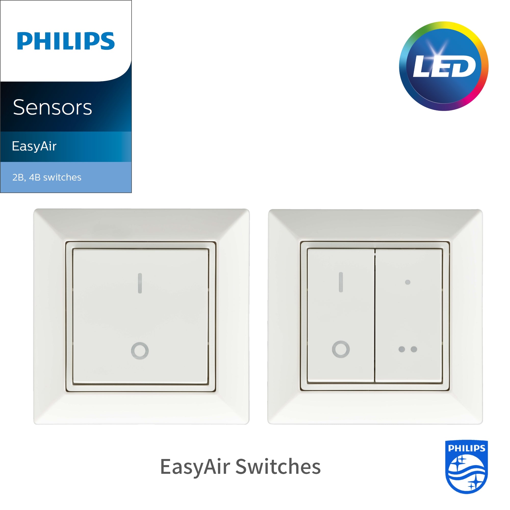 Philips EasyAir 2B switch White 2 button