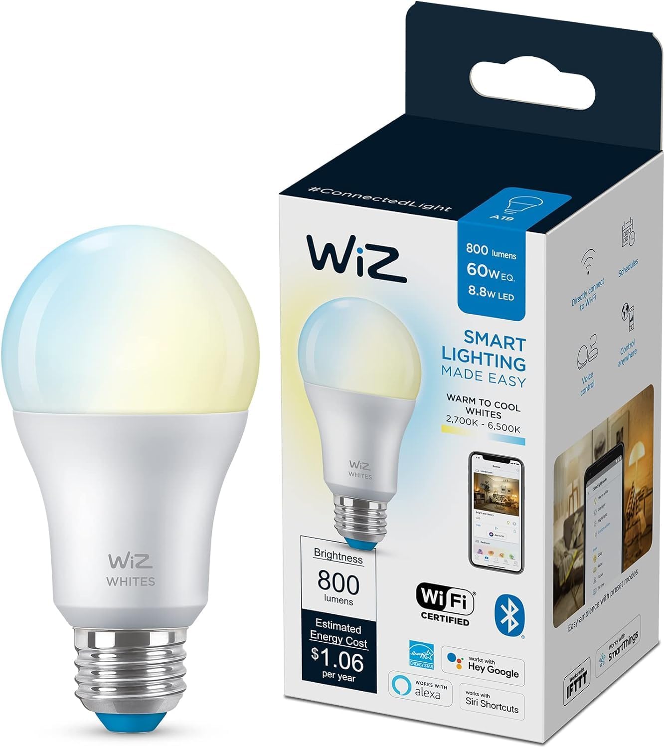 WIZ PRO A60 E27 TW 8W 230V