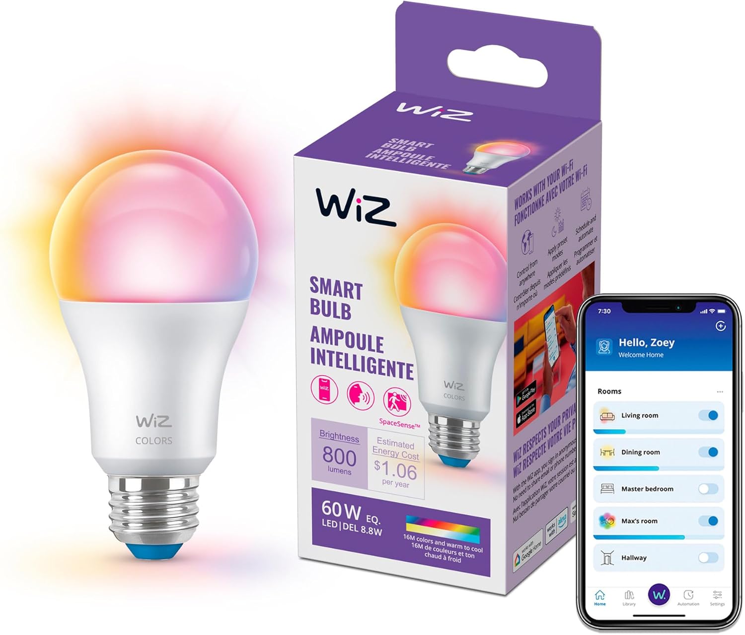 WIZ PRO A60 E27 TW 8W 230V